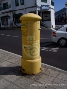Street corner postbox on Lanzarote