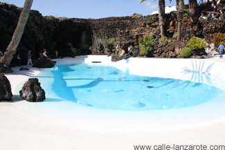 The King of Spain's private pool at Jameos del Agua on Lanzarote
